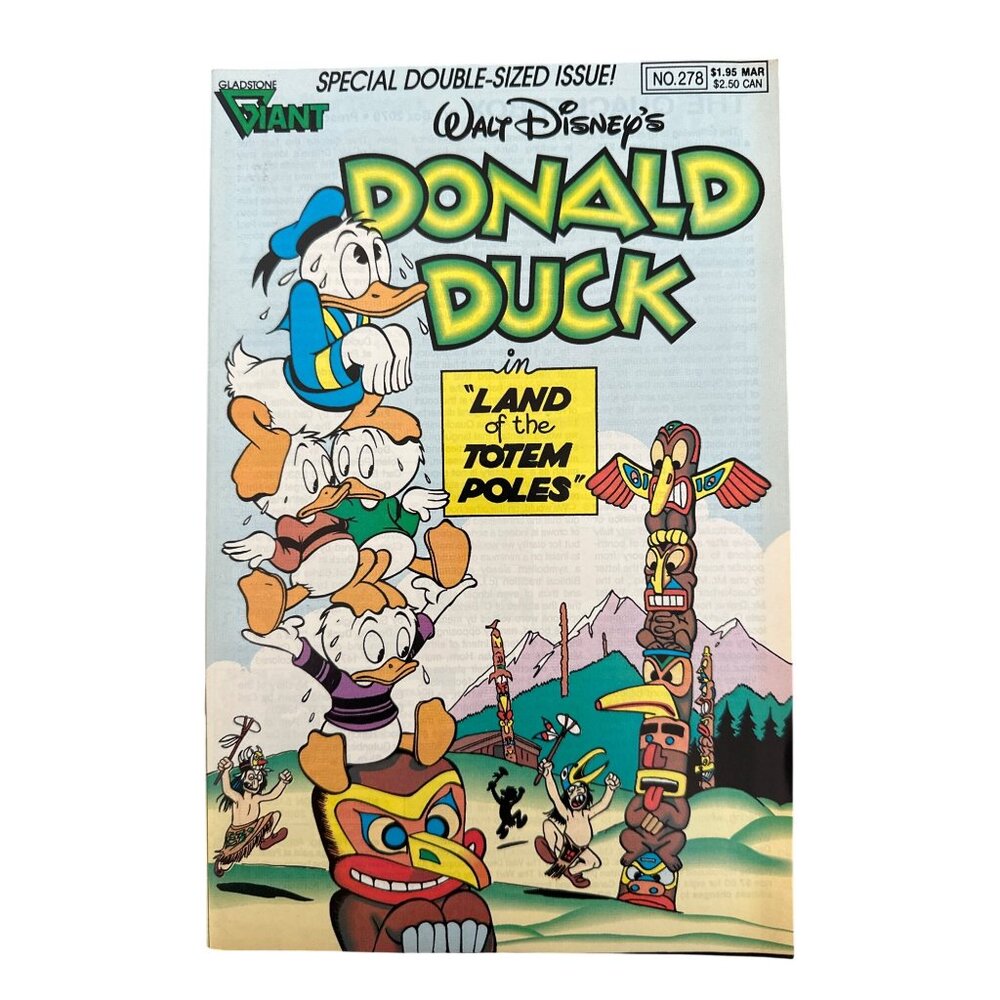 Gladstone Donald Duck Comic #278 Vintage March 1990 Special Issue Bagged Boarded